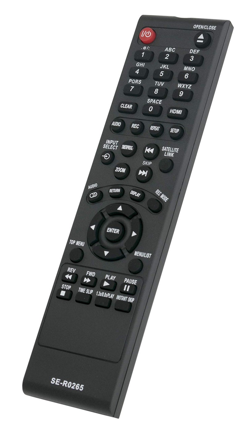 Vinabty SE-R0265 Replaced Remote fit for Toshiba DVD Video Recorder DR410 DFTV200 DKR10 DKR10KU DKR40 DKR40KU DR400 DR410 DR410KU DR420 DR420KU DR430 DR430KU D-FTV200 D-KR10 D-KR10KU D-KR40 D-KR40KU D-R400 - Image 1